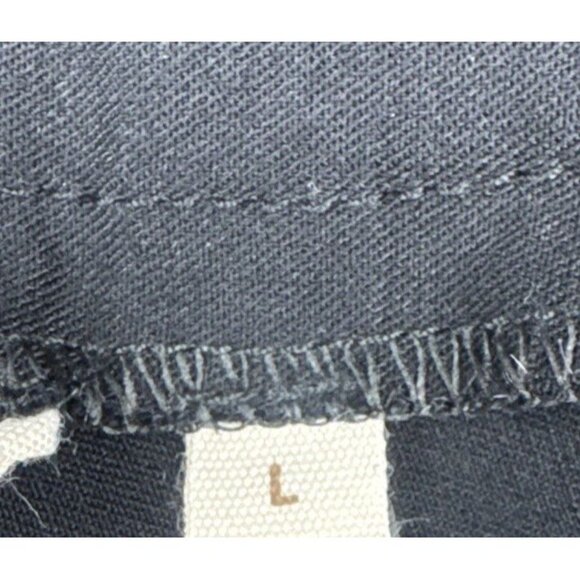 Soft Surroundings Womens Black Pull On Crochet Hem Cropped Pants Sz L - Picture 7 of 12